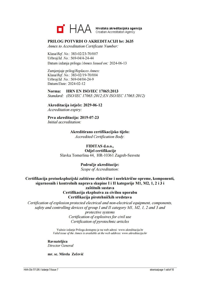 FID organization IEC 17065 product certification qualification 